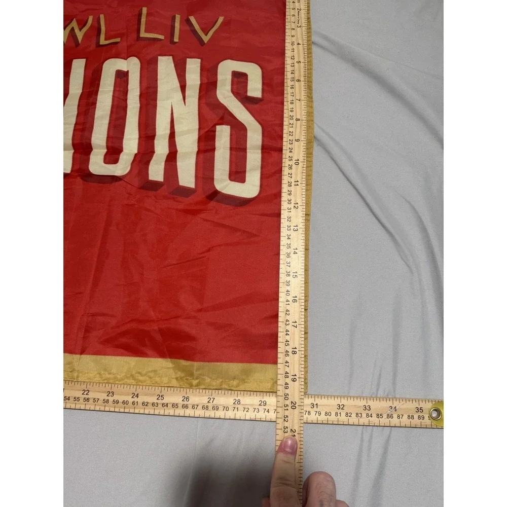 NFL Kansas City Chiefs superbowl champs yard flag decor tapestry lot of 2